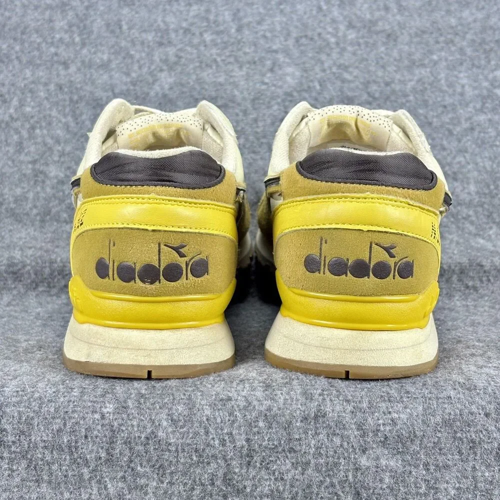 Diadora N.92 Heritage Sneakers Men’s US 9.5 EU 43 Yellow Brown Suede Leather